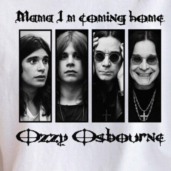 Ozzy Osbourne Shirt Mama I’m Coming Home No More Tours Tee Retro Rock Legend 91 - Picture 2 of 5